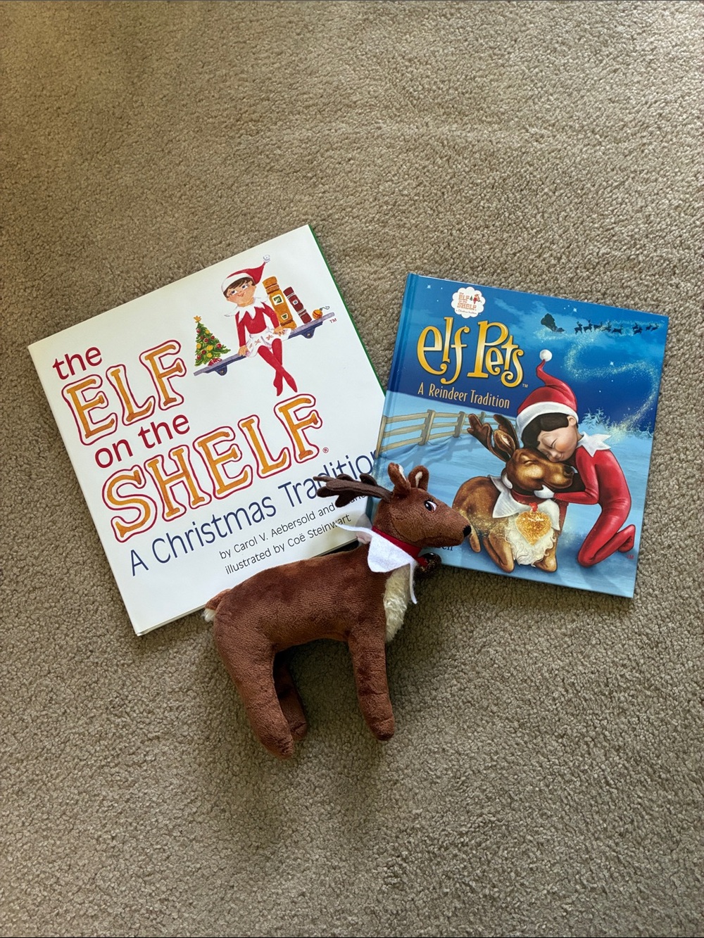 Elf On The Shelf - Christmas Tradition & Elf Pets Books - And Plush Reindeer